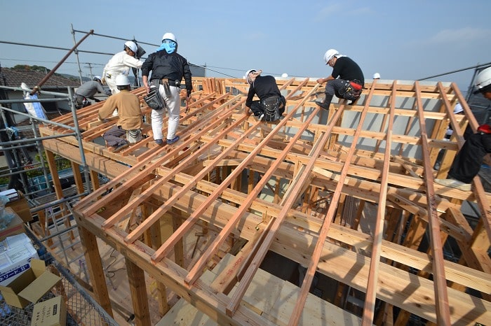 福岡県糟屋郡02　注文住宅建築現場リポート⑤　～上棟式～