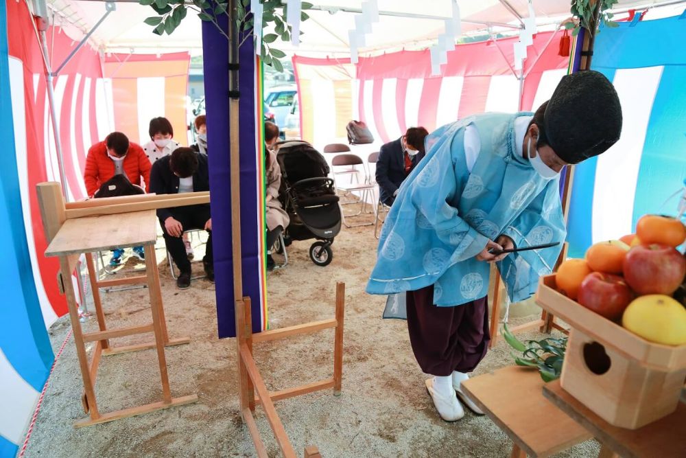 福岡県筑紫野市09　注文住宅建築現場リポート①　～地鎮祭～