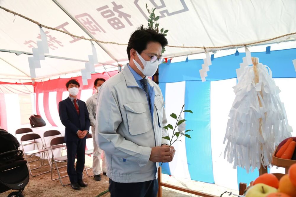 「筑紫野市09」注文住宅現場リポート①【地鎮祭】