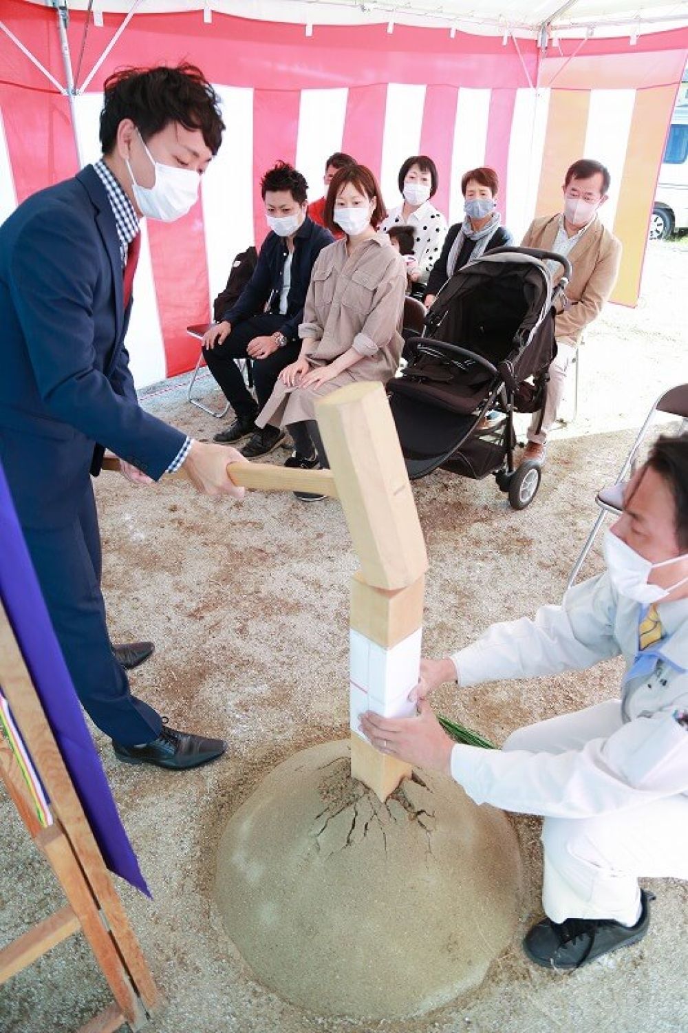 福岡県筑紫野市09　注文住宅建築現場リポート①　～地鎮祭～