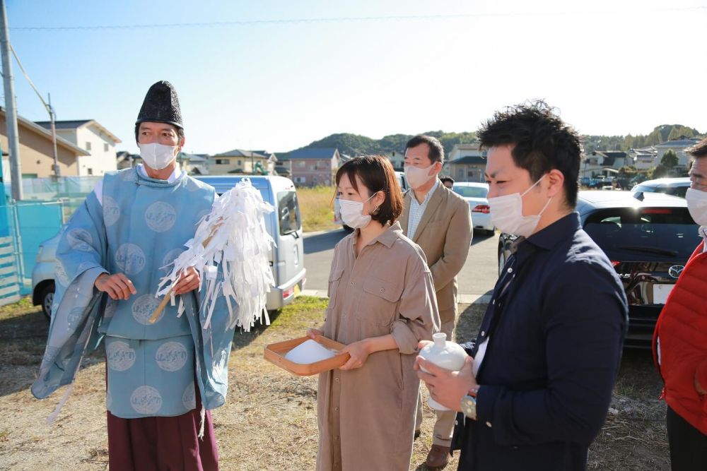 福岡県筑紫野市09　注文住宅建築現場リポート①　～地鎮祭～