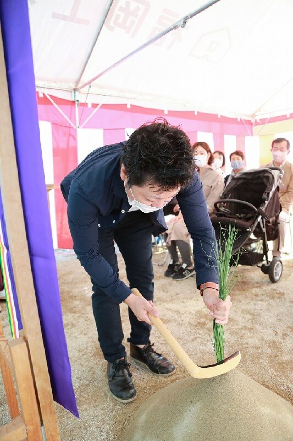 福岡県筑紫野市09　注文住宅建築現場リポート①　～地鎮祭～