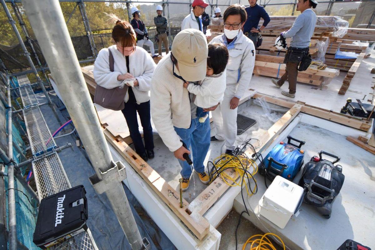 福岡県飯塚市有安字鳥羽01　注文住宅建築現場リポート③　～上棟式・前編～