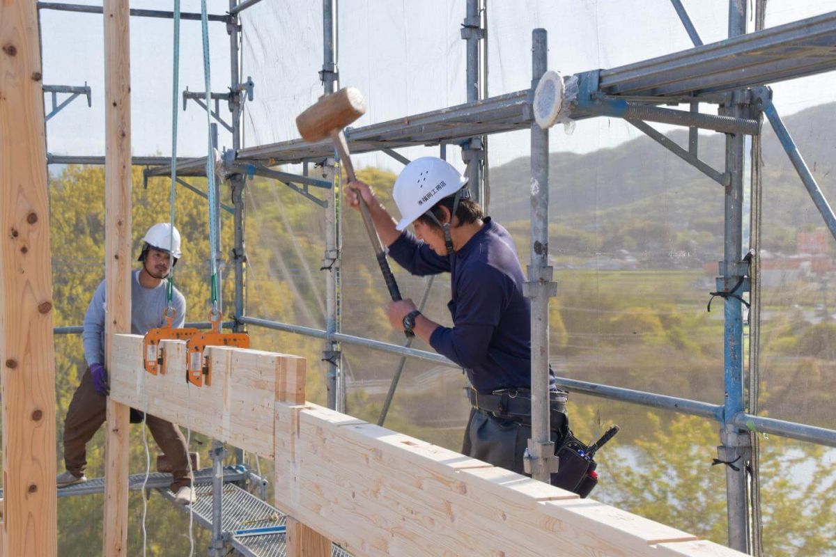 福岡県飯塚市有安字鳥羽01　注文住宅建築現場リポート③　～上棟式・前編～