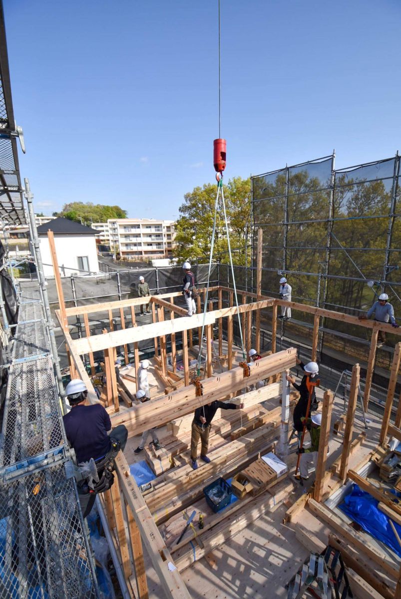 福岡県飯塚市有安字鳥羽01　注文住宅建築現場リポート③　～上棟式・前編～