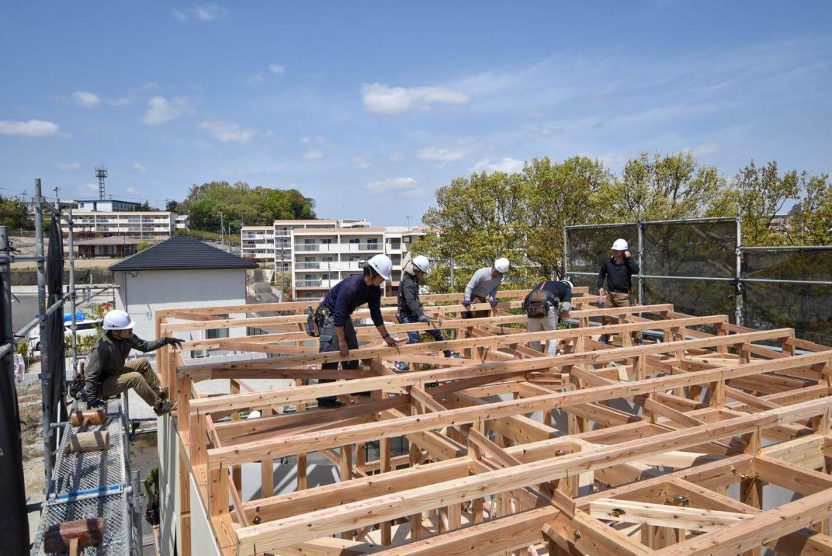 福岡県飯塚市有安字鳥羽01　注文住宅建築現場リポート③　～上棟式・前編～