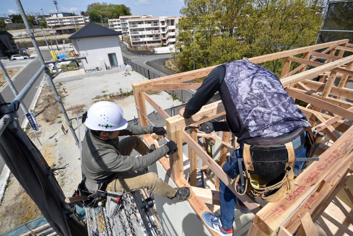 福岡県飯塚市有安字鳥羽01　注文住宅建築現場リポート③　～上棟式・前編～