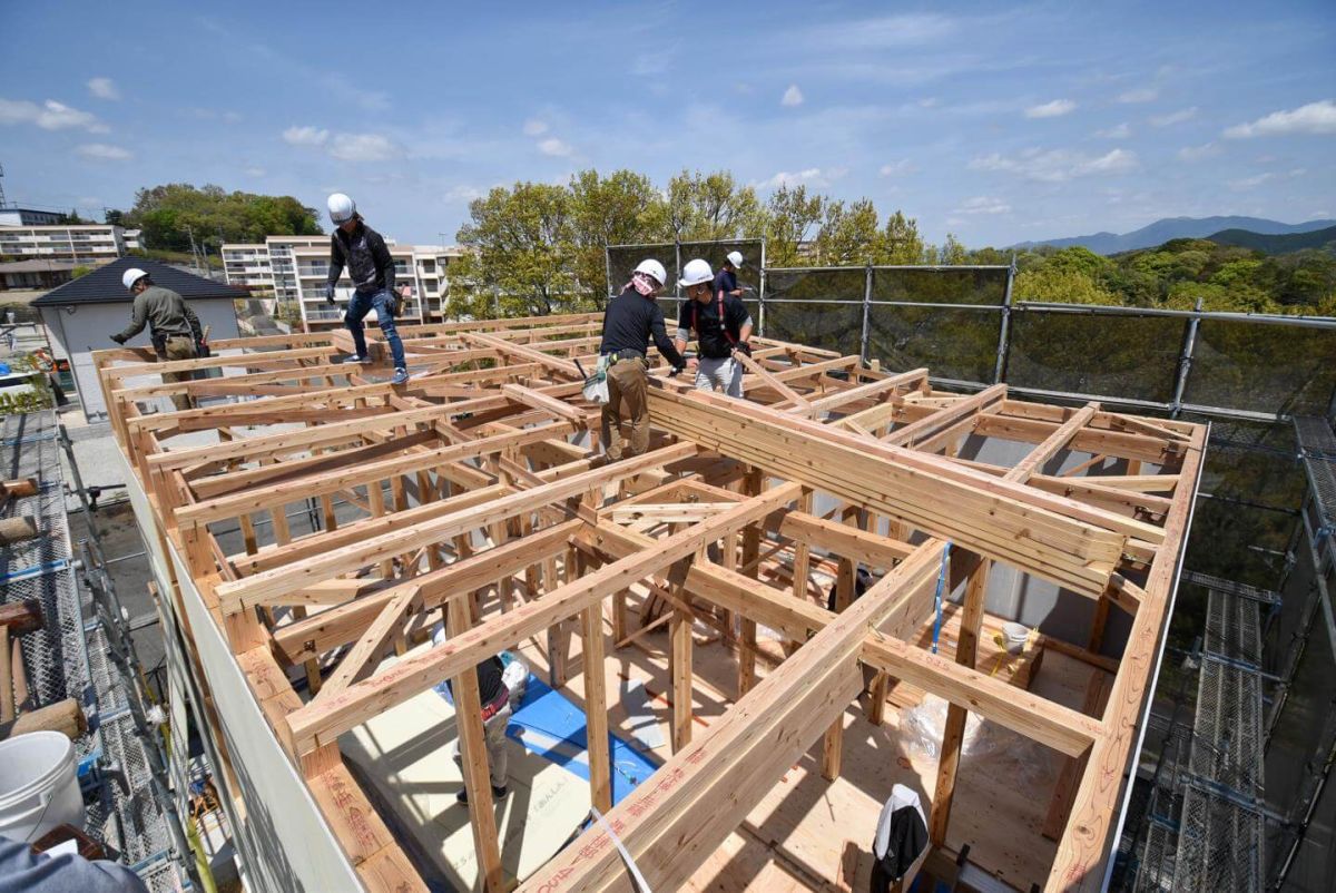 福岡県飯塚市有安字鳥羽01　注文住宅建築現場リポート③　～上棟式・前編～