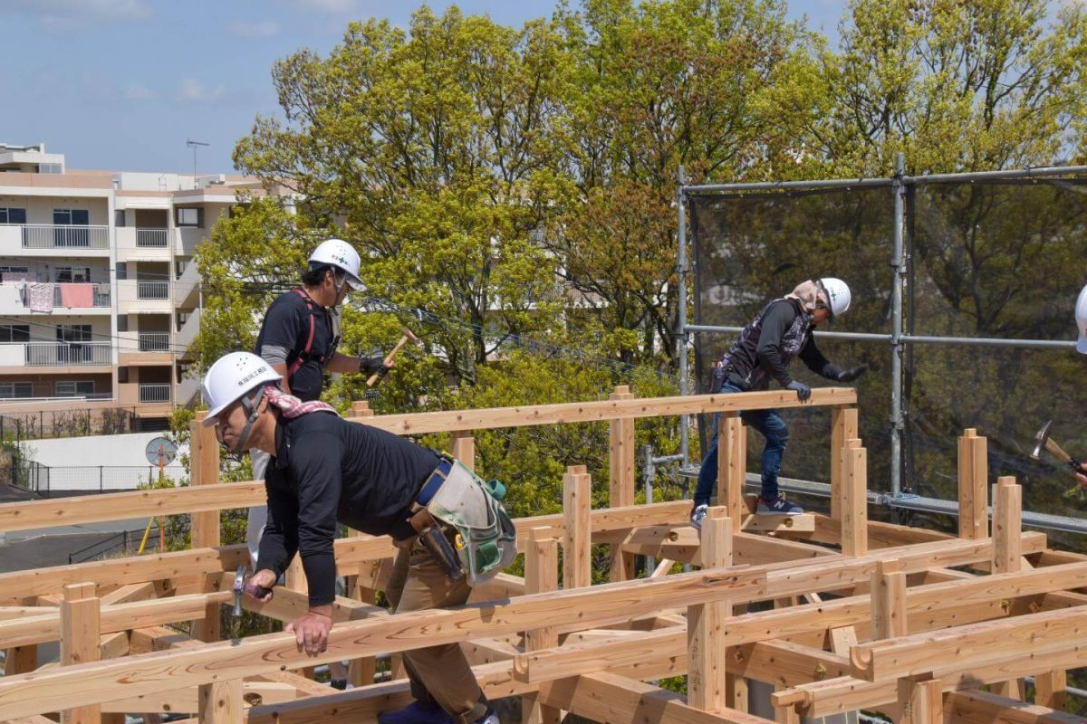 福岡県飯塚市有安字鳥羽01　注文住宅建築現場リポート③　～上棟式・前編～