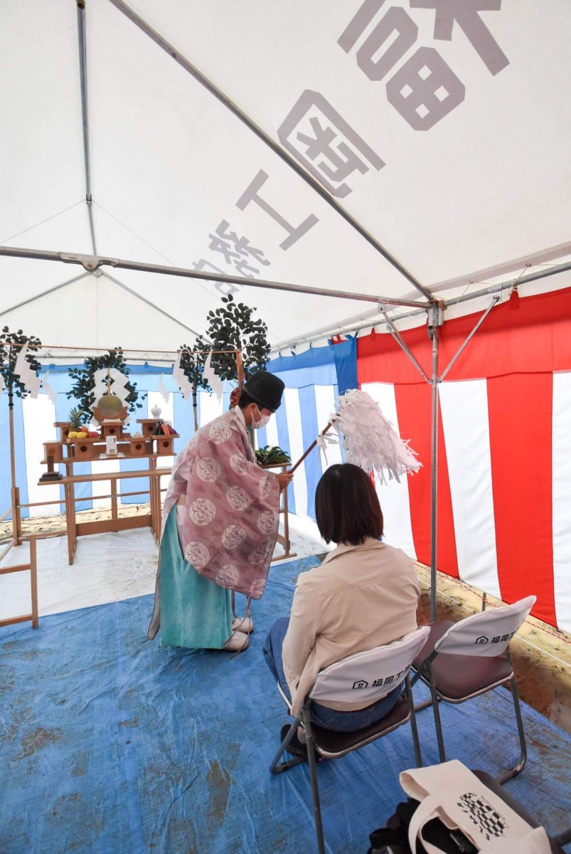 福岡県飯塚市02　注文住宅建築現場リポート①　～地鎮祭～