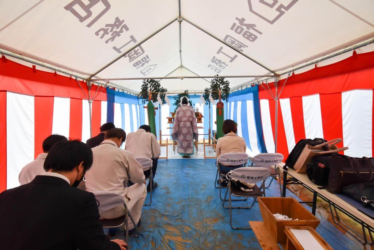 福岡県飯塚市02　注文住宅建築現場リポート①　～地鎮祭～