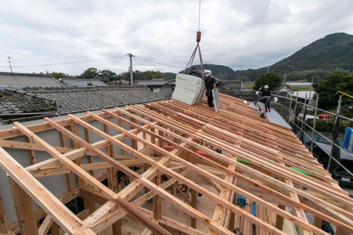 福岡県福津市06　注文住宅建築現場リポート③　～上棟式　前編～