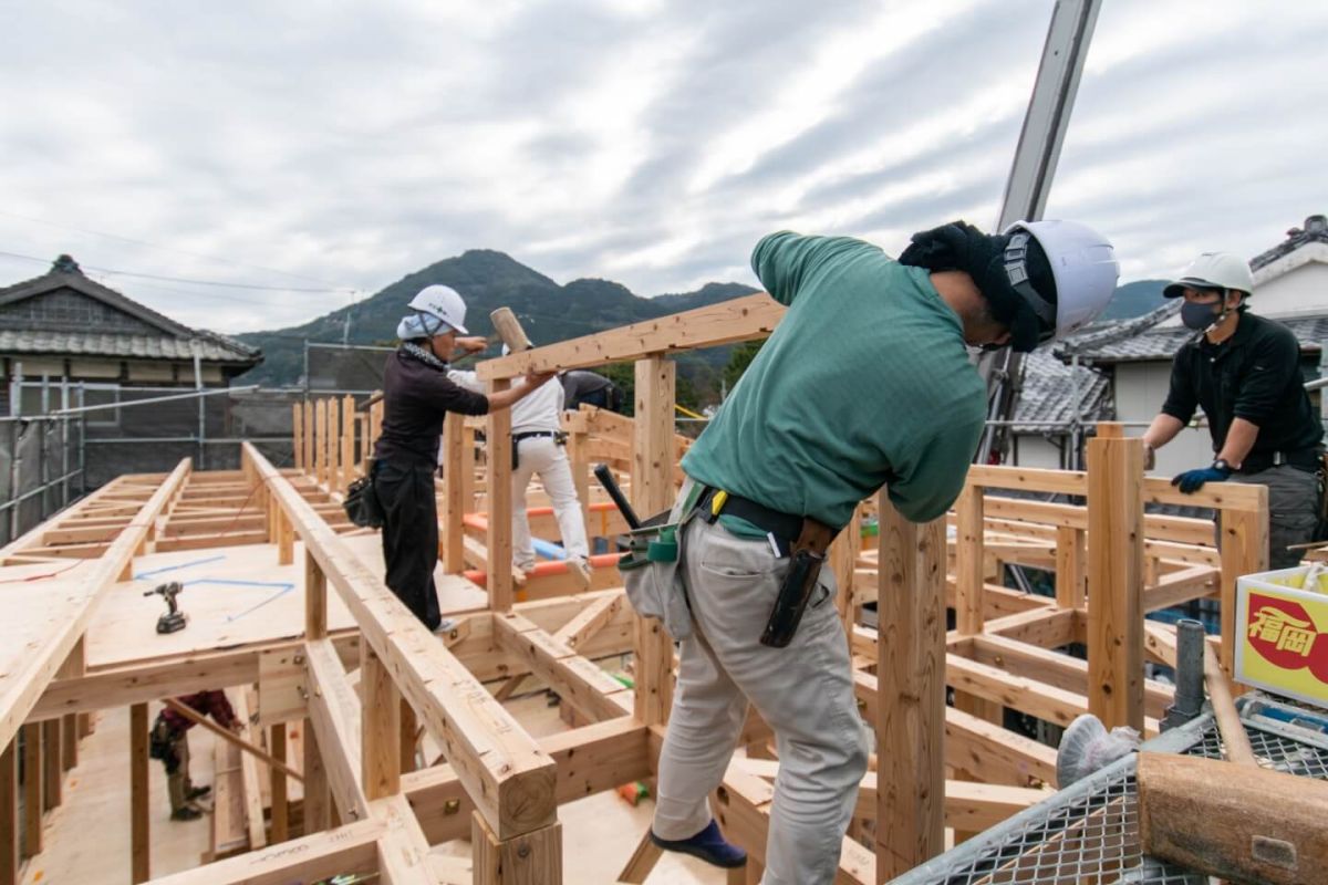 福岡県福津市06　注文住宅建築現場リポート③　～上棟式　前編～