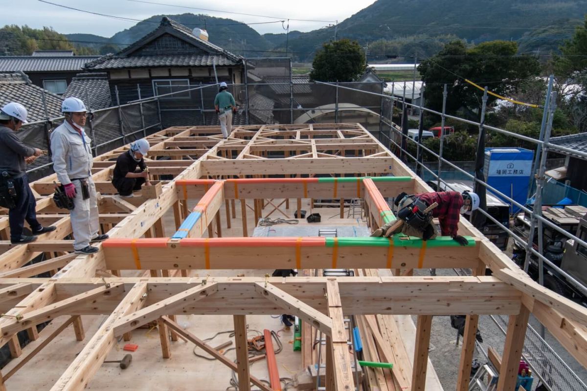 福岡県福津市06　注文住宅建築現場リポート③　～上棟式　前編～