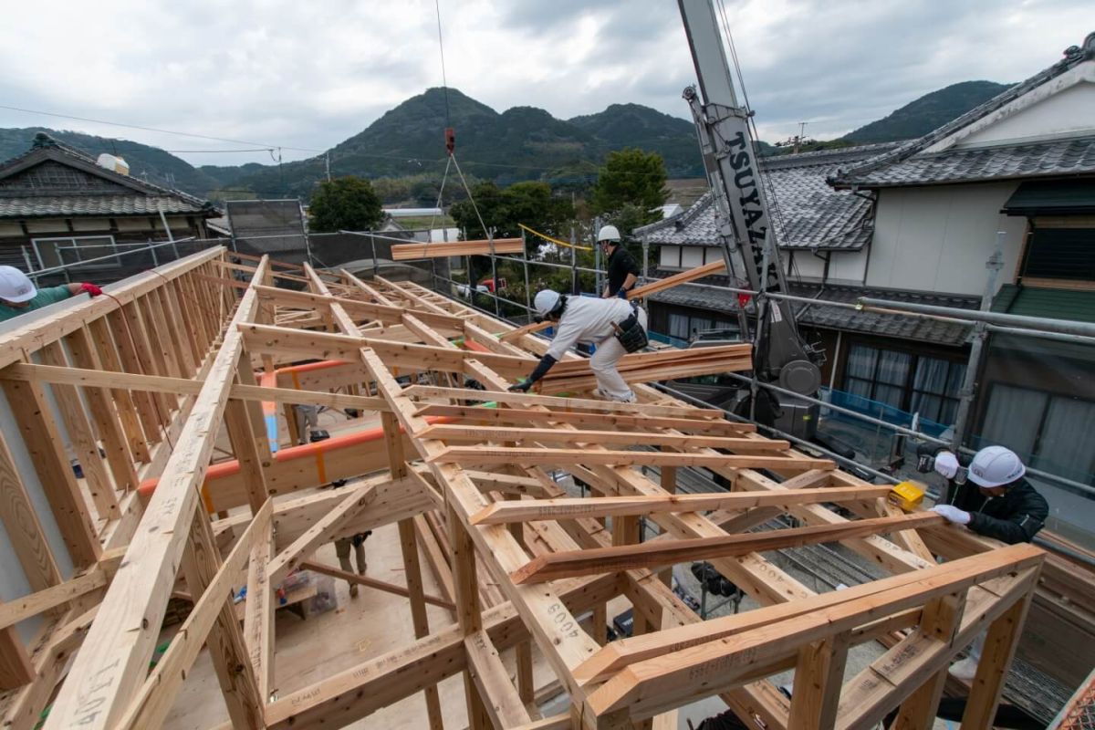 福岡県福津市06　注文住宅建築現場リポート③　～上棟式　前編～