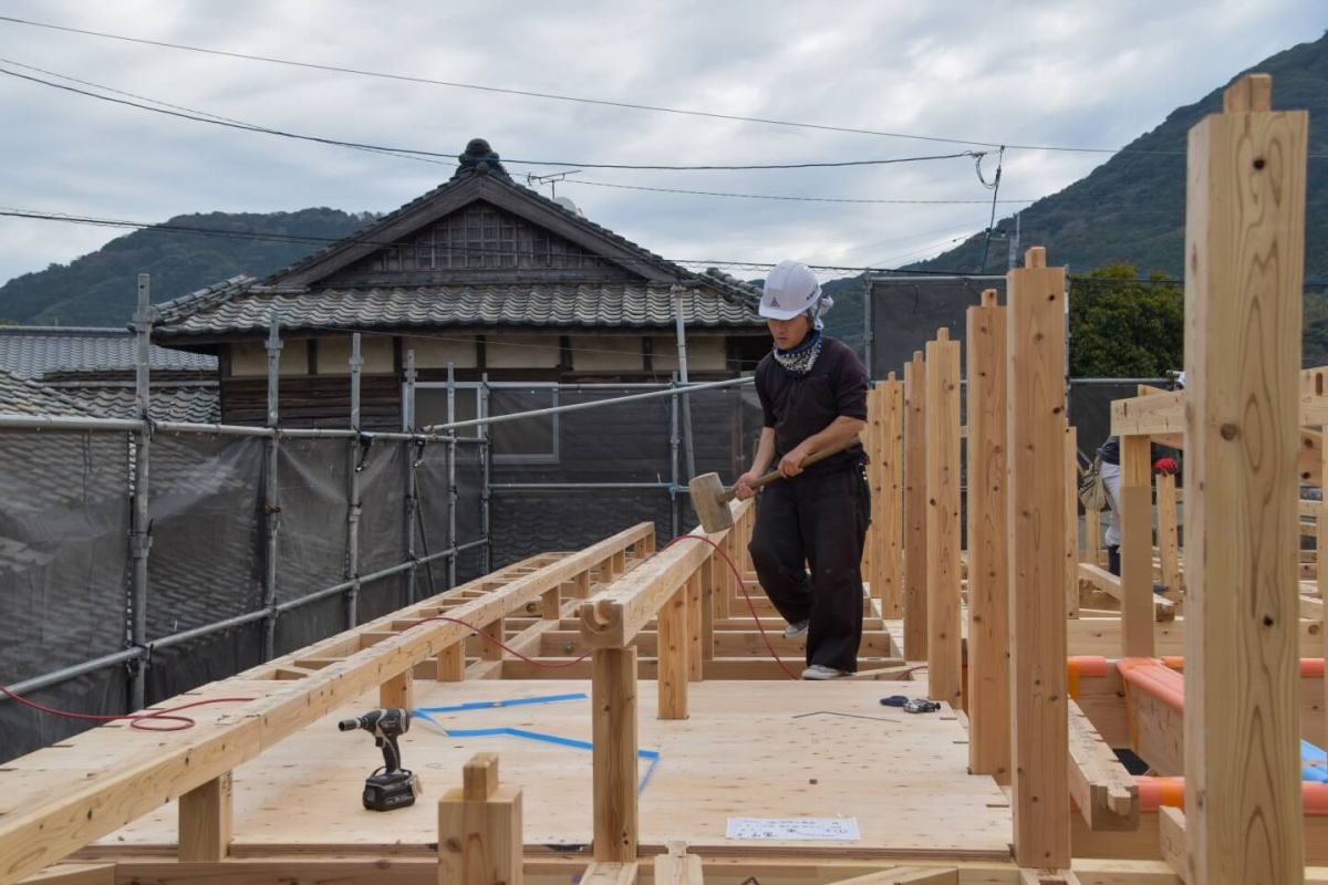 福岡県福津市06　注文住宅建築現場リポート③　～上棟式　前編～