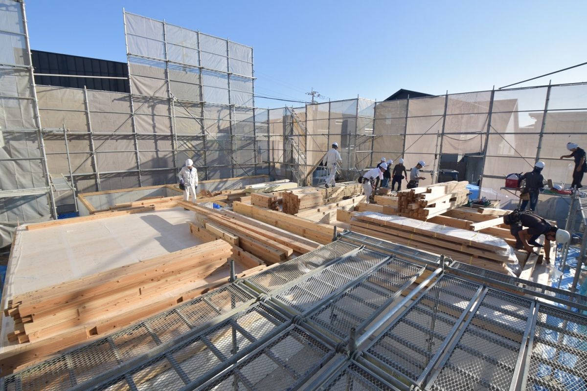「福岡市東区11」注文住宅現場リポート②【上棟式】