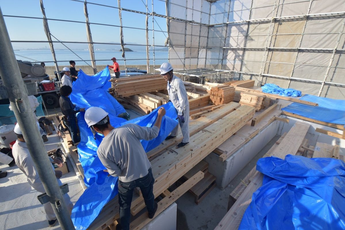 「福岡市東区11」注文住宅現場リポート②【上棟式】
