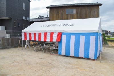 福岡県糟屋郡須恵町03　注文住宅建築現場リポート①　～地鎮祭～