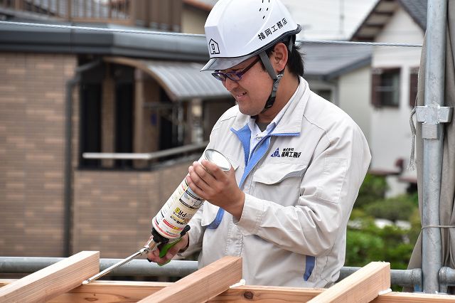 福岡市南区16　注文住宅建築現場リポート⑤