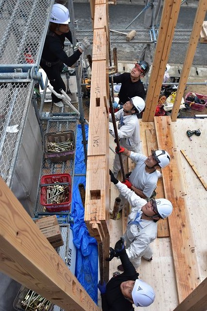 福岡市南区16　注文住宅建築現場リポート⑤