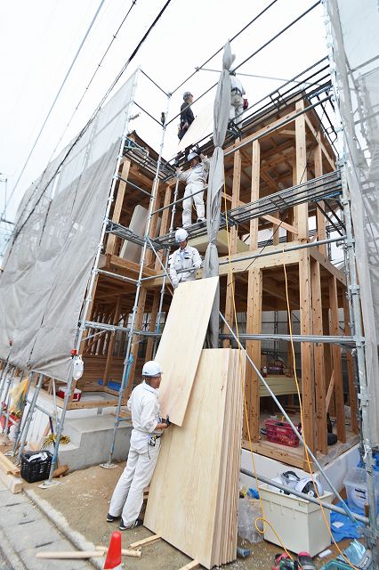 福岡市南区16　注文住宅建築現場リポート⑤