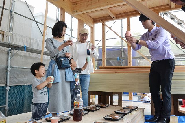 「福岡市南区16」注文住宅現場リポート⑤【上棟式】