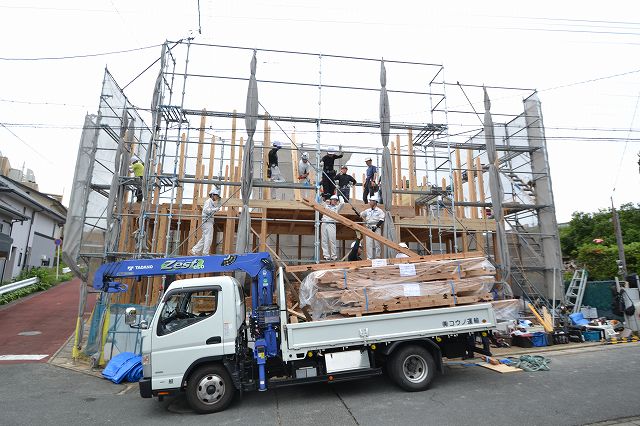 福岡市南区16　注文住宅建築現場リポート⑤