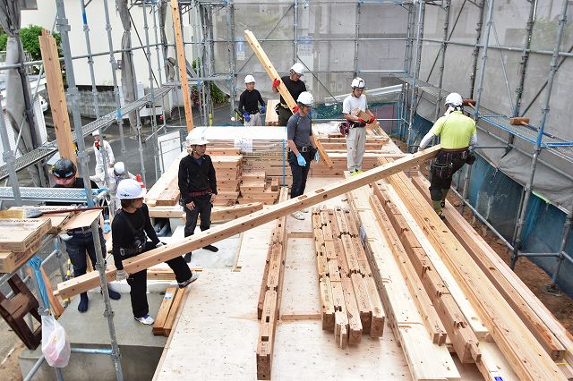 福岡市南区16　注文住宅建築現場リポート⑤