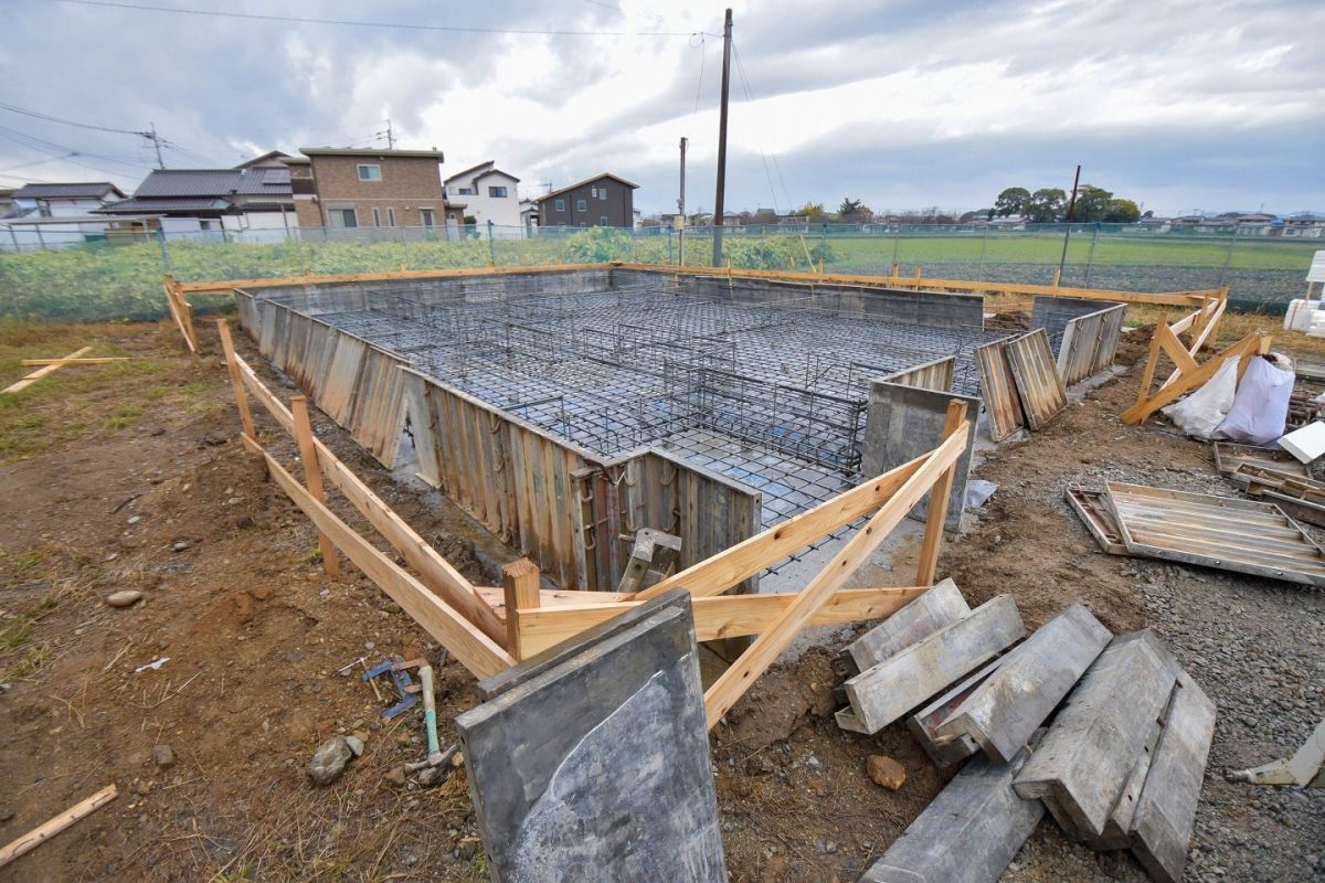 福岡県三井郡大刀洗町04　注文住宅建築現場リポート②　～基礎工事～