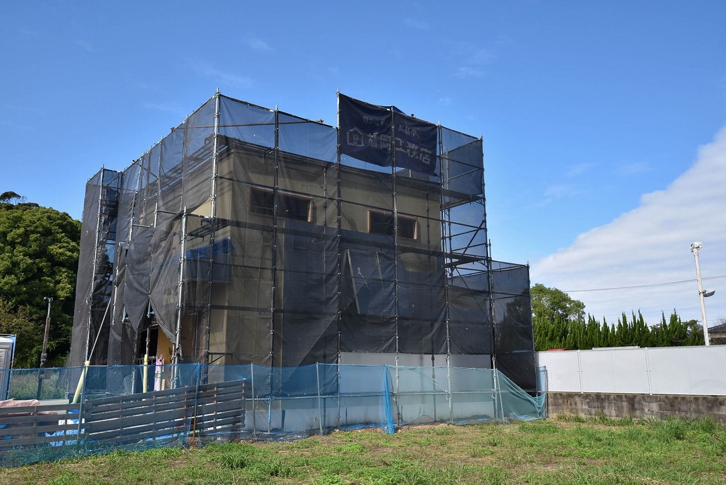 「水巻町03」注文住宅現場リポート④【外断熱材】【サッシ取り付け】