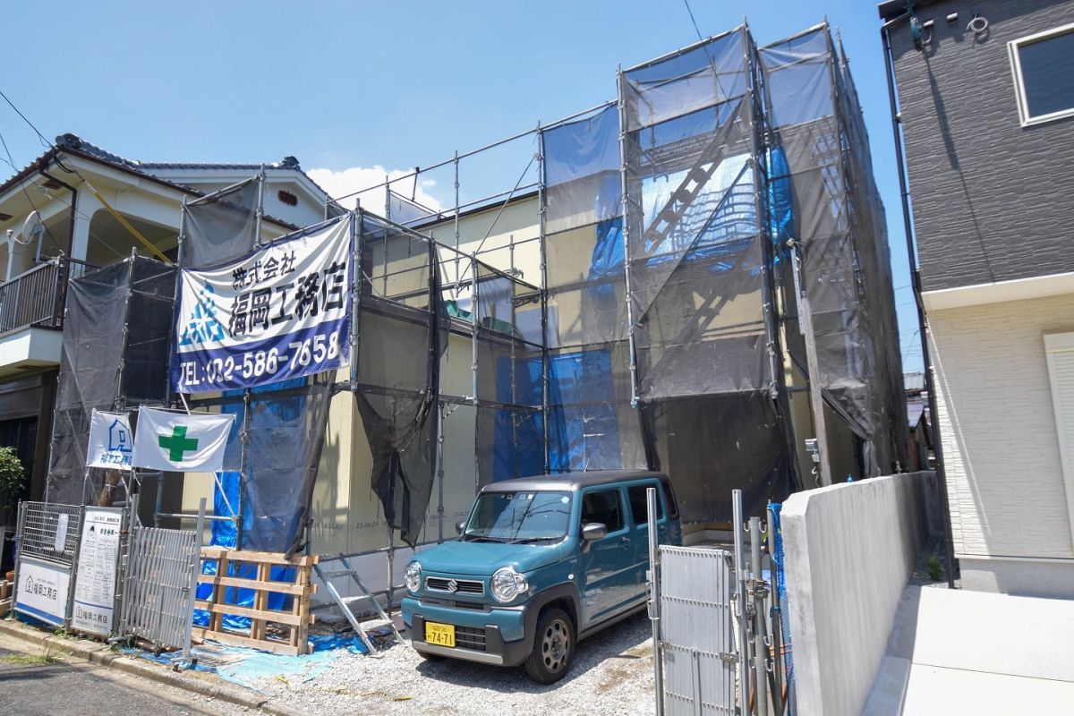 北九州市小倉北区01　注文住宅建築現場リポート④　～木工事・下地施工～