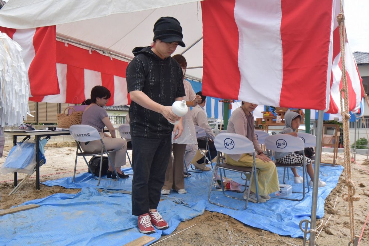 福岡県春日市13　注文住宅建築現場リポート①　～地鎮祭～