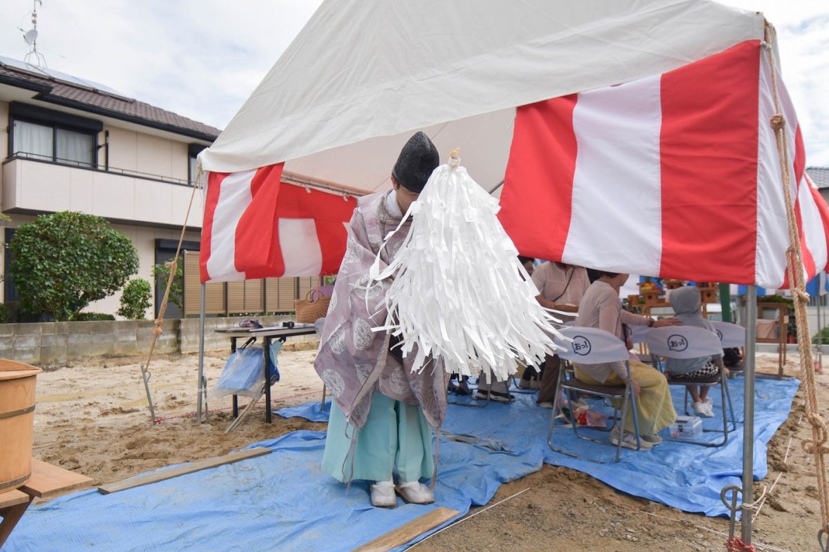 福岡県春日市13　注文住宅建築現場リポート①　～地鎮祭～