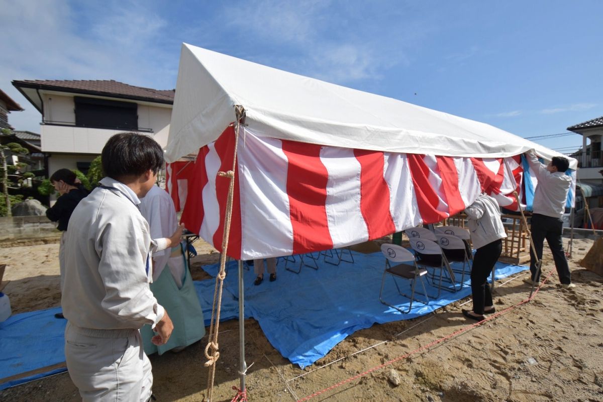 福岡県春日市13　注文住宅建築現場リポート①　～地鎮祭～