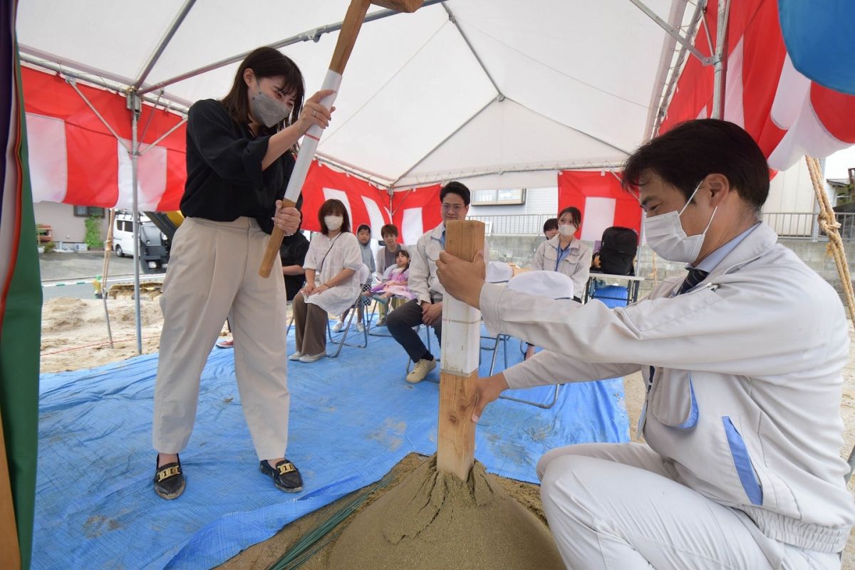 「春日市13」注文住宅現場リポート①【地鎮祭】