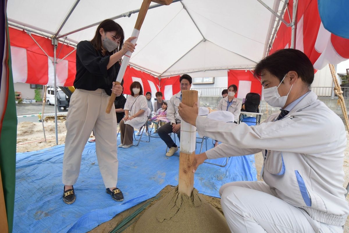 福岡県春日市13　注文住宅建築現場リポート①　～地鎮祭～