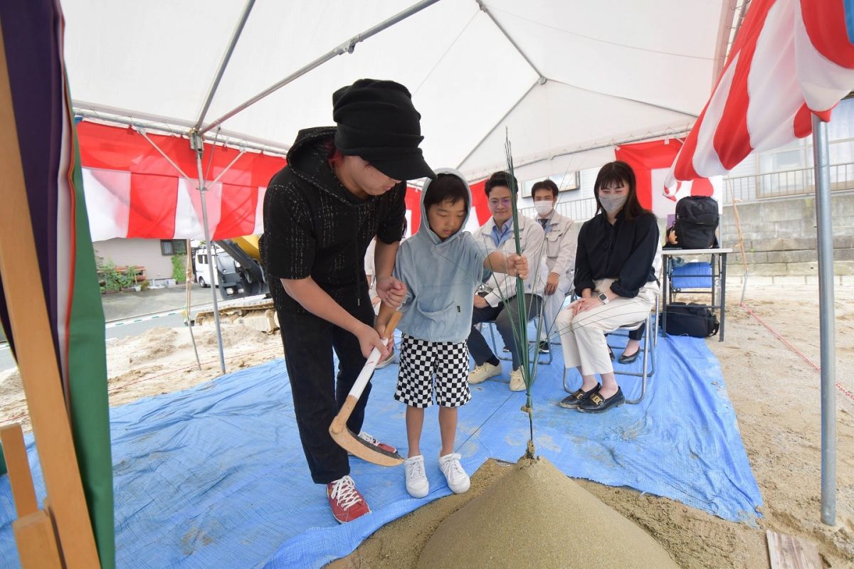 福岡県春日市13　注文住宅建築現場リポート①　～地鎮祭～