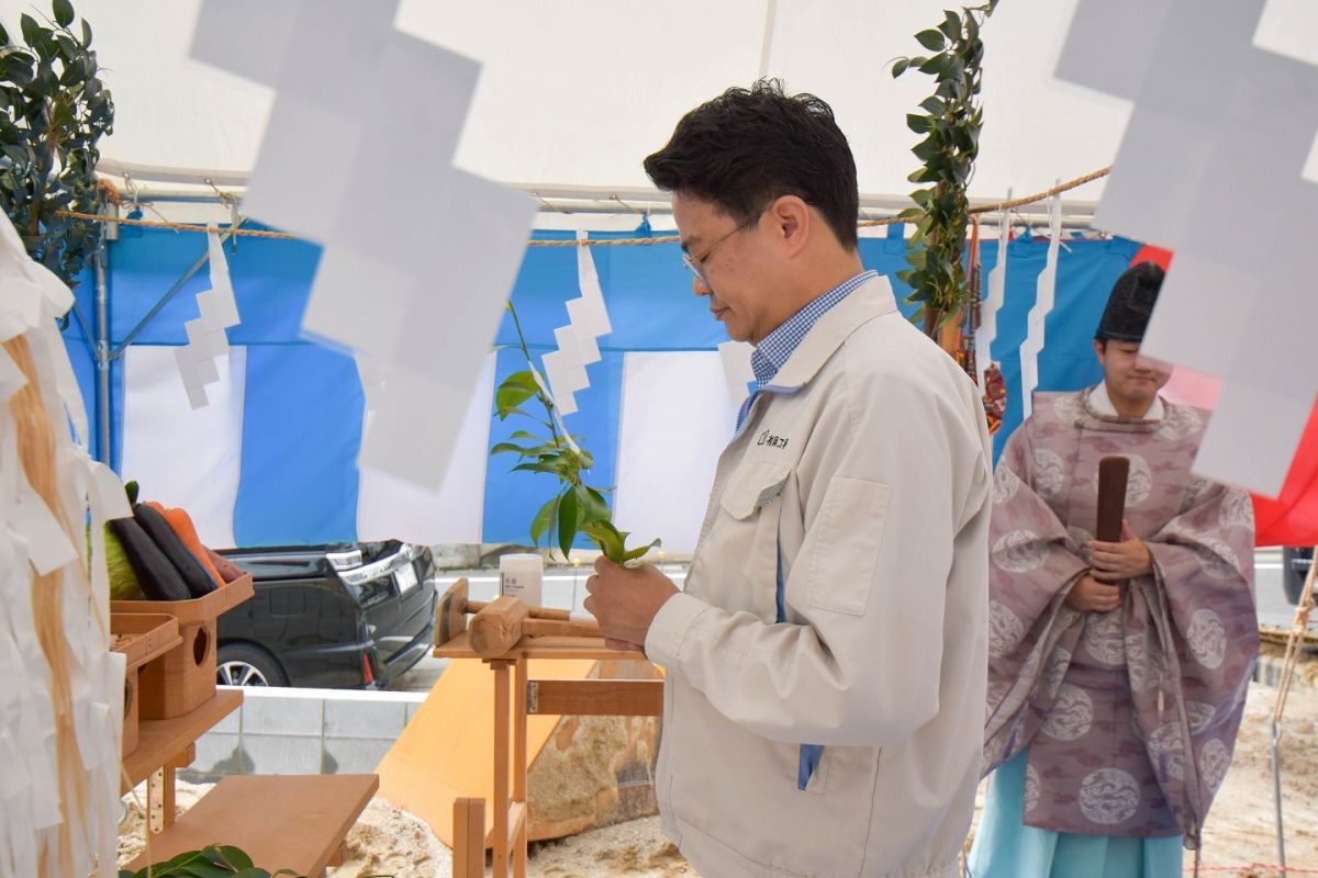 「春日市13」注文住宅現場リポート①【地鎮祭】