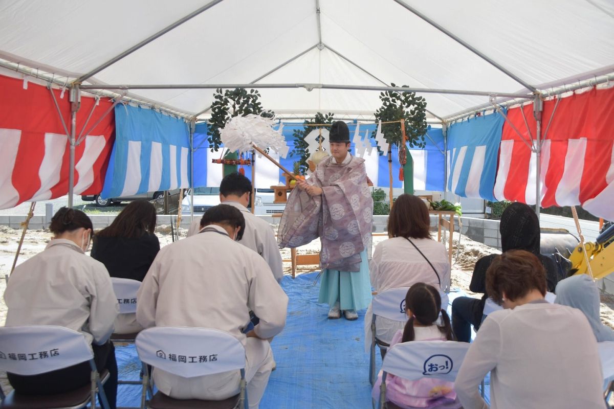 福岡県春日市13　注文住宅建築現場リポート①　～地鎮祭～