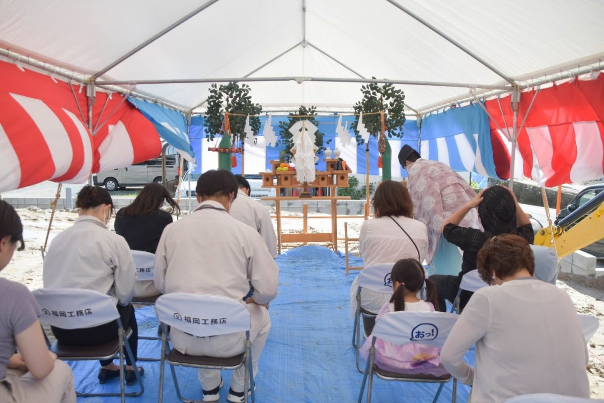 福岡県春日市13　注文住宅建築現場リポート①　～地鎮祭～