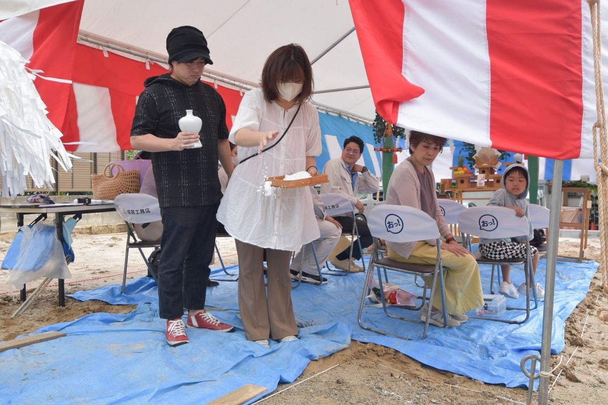 福岡県春日市13　注文住宅建築現場リポート①　～地鎮祭～