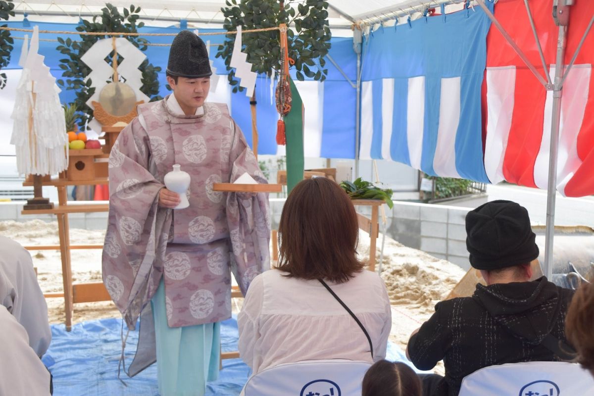 福岡県春日市13　注文住宅建築現場リポート①　～地鎮祭～