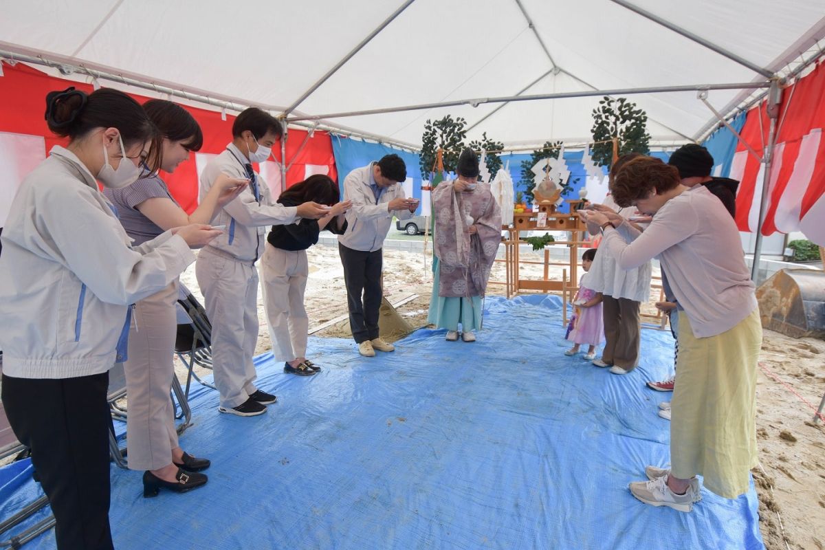 福岡県春日市13　注文住宅建築現場リポート①　～地鎮祭～