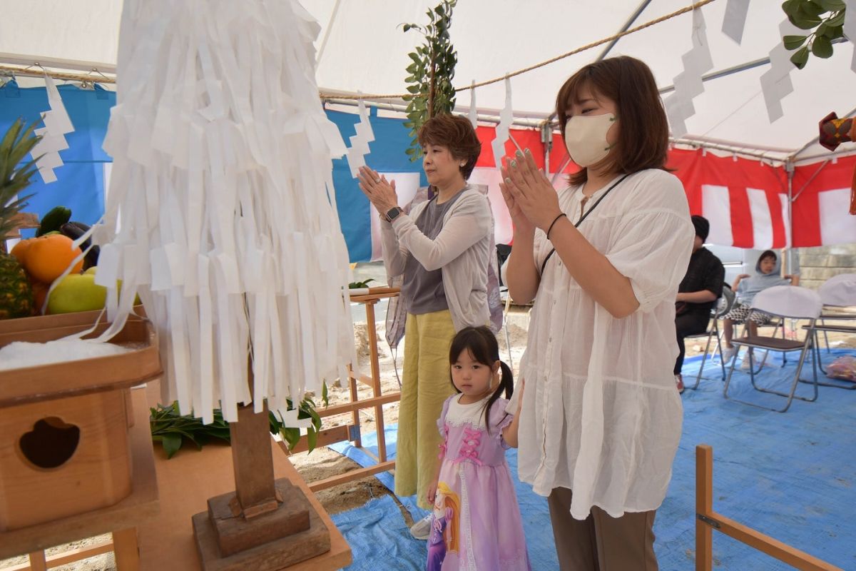 福岡県春日市13　注文住宅建築現場リポート①　～地鎮祭～