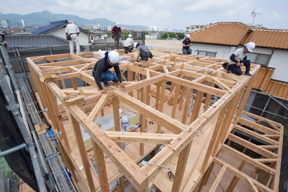 福岡市早良区野芥02　注文住宅建築現場リポート②　～上棟式・前編～