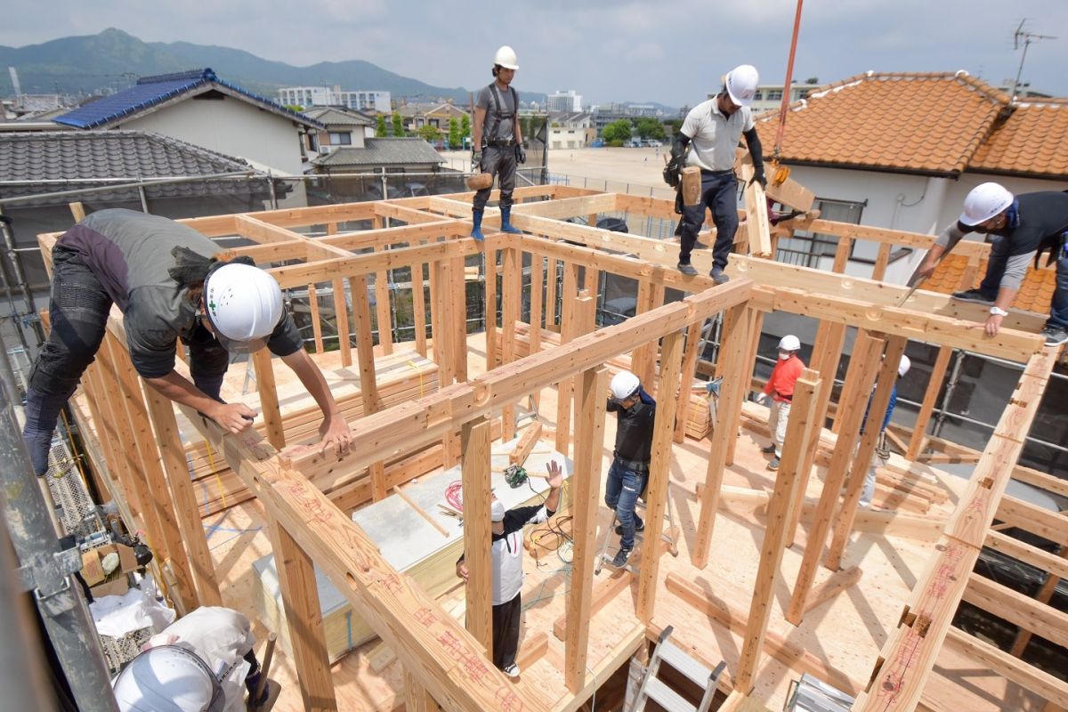 福岡市早良区野芥02　注文住宅建築現場リポート②　～上棟式・前編～