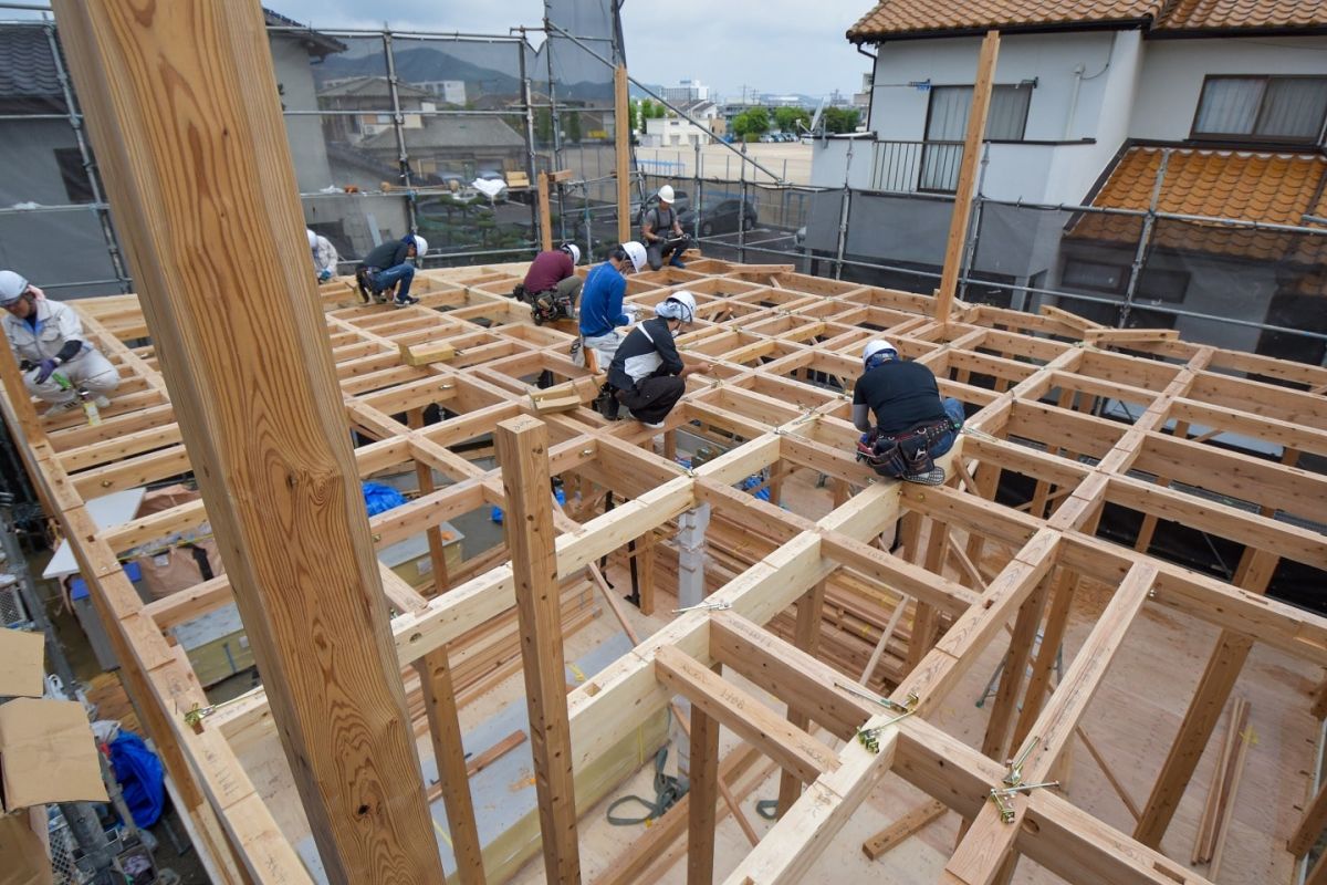 「福岡市早良区野芥02」注文住宅現場リポート②【上棟式】