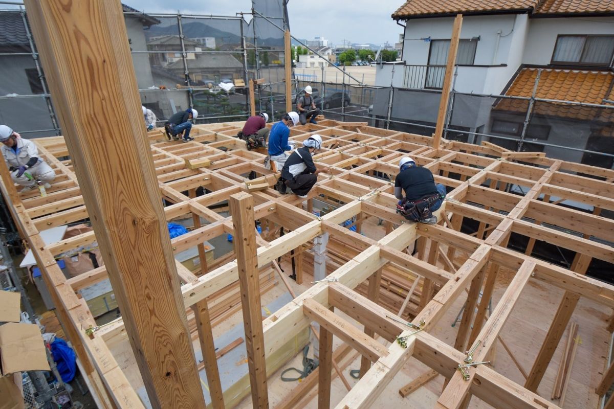 福岡市早良区野芥02　注文住宅建築現場リポート②　～上棟式・前編～