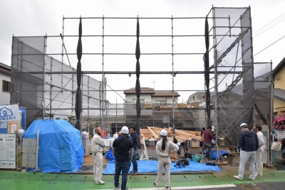 福岡市早良区野芥02　注文住宅建築現場リポート②　～上棟式・前編～